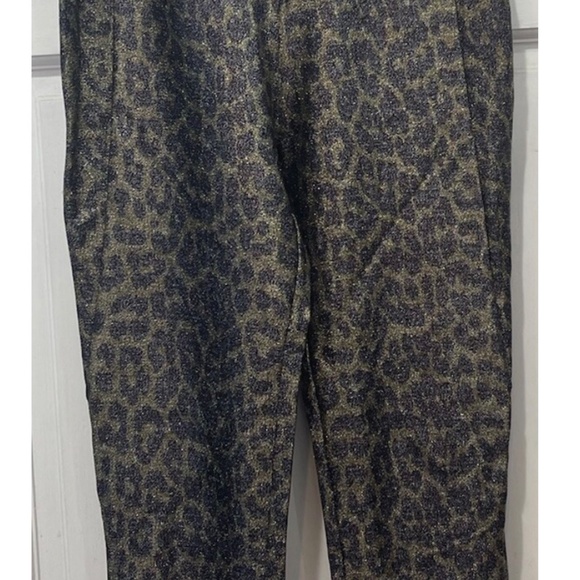 Ganni Metallic Leopard Capris *first photo is style reference only* - Picture 3 of 8